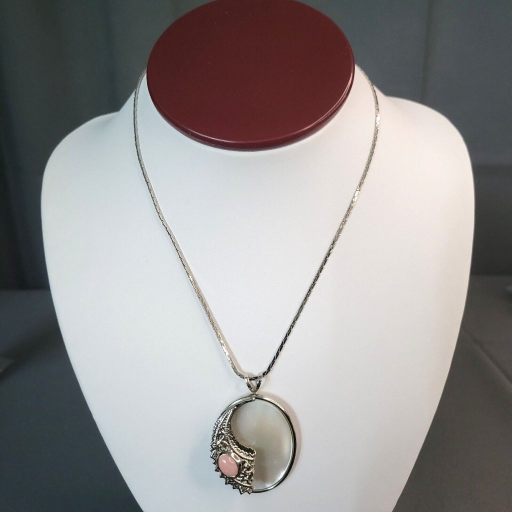 Womens Fashion Necklace Silver Tone Triangle Link Chain Lobster Clasp 16